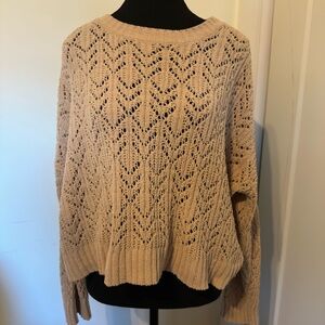American Eagle Cropped Sweater‎ Size Large